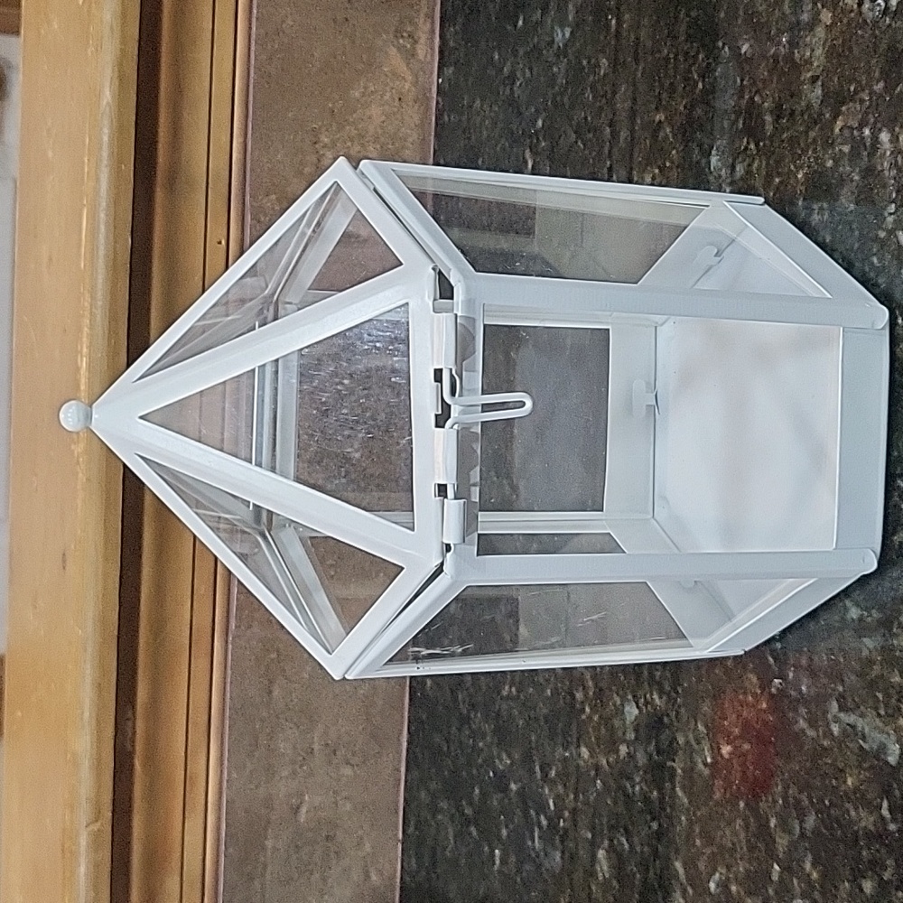 Ikea White Candle Holder/ Lantern